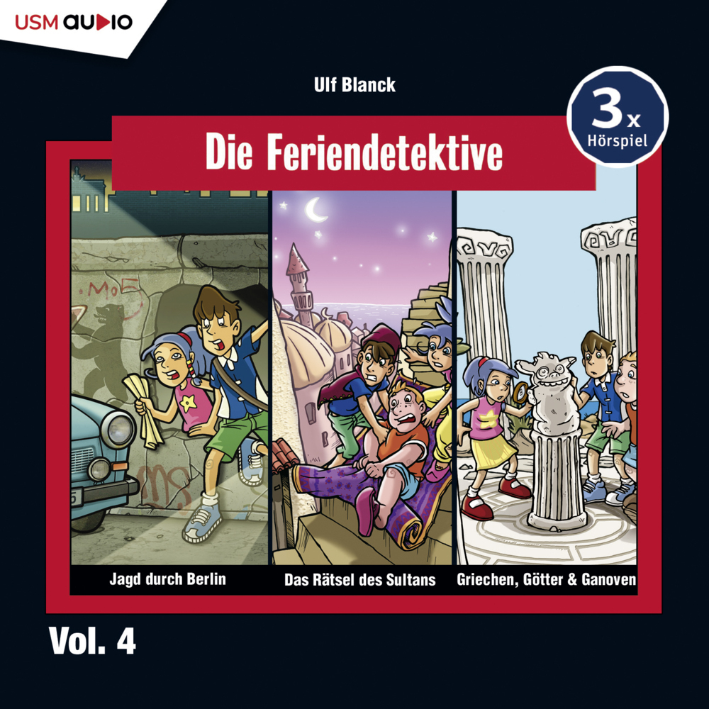 Die Feriendetektive 3-er Hörbox 4, 3 Audio-CD main product photo