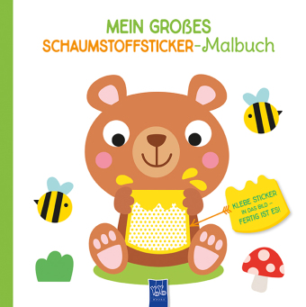 Mein großes Schaumstoffsticker-Malbuch - Bär