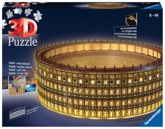 Ravensburger 3D Puzzle Kolosseum in Rom bei Nacht 11148 - leuchtet im Dunkeln
