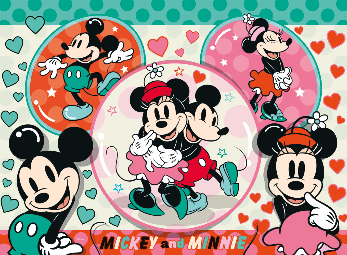 Ravensburger Kinderpuzzle 13325 - Unser Traumpaar Mickey und Minnie - 150 Teile XXL Disney Puzzle für Kinder ab 7 Jahren main product photo