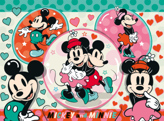 Ravensburger Kinderpuzzle 13325 - Unser Traumpaar Mickey und Minnie - 150 Teile XXL Disney Puzzle für Kinder ab 7 Jahren
