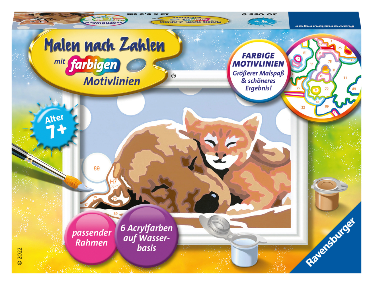 Ravensburger Malen nach Zahlen 20055 - Tierliebe - Kinder ab 9 Jahren main product photo