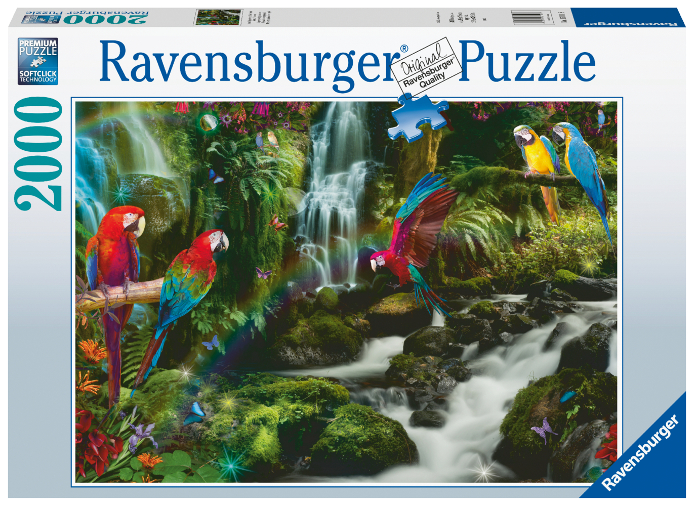 Ravensburger Puzzle - Bunte Papageien im Dschungel - 2000 Teile main product photo