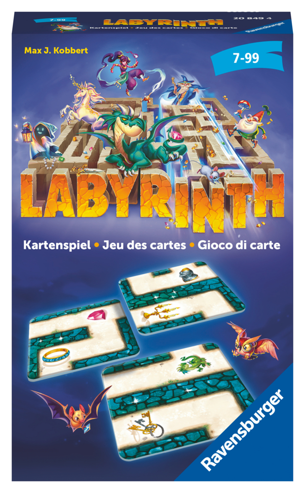 Ravensburger® - Labyrinth Kartenspiel 20849 - Der Familienklassiker für 2 - 6 Spieler - Spiel für Kinder ab 7 Jahren main product photo