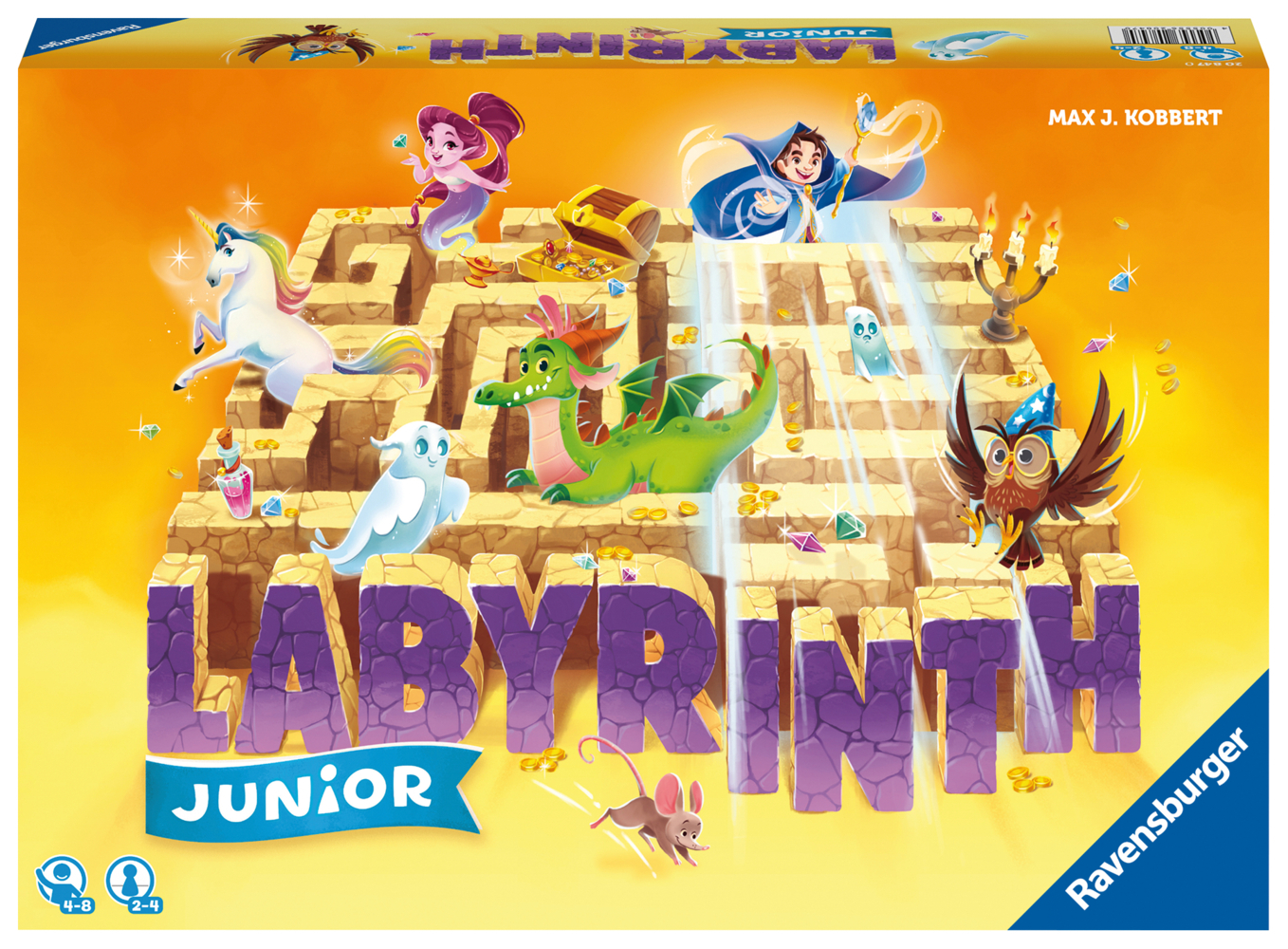 Ravensburger® 20847 - Junior Labyrinth - Familienklassiker für die Kleinen, Spiel für Kinder ab 4 Jahren - Gesellschaftspiel geeignet für 2-4 Spieler, Junior-Ausgabe main product photo