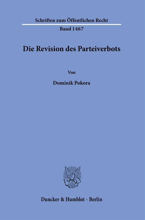 Die Revision des Parteiverbots. main product photo
