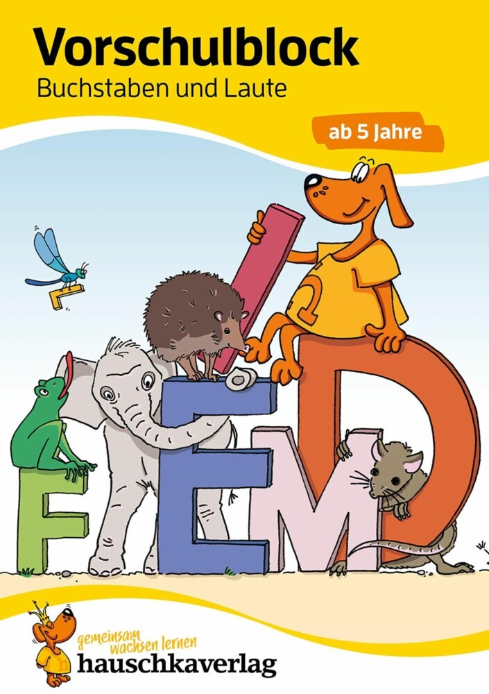 Vorschulblock ab 5 Jahre für Junge und Mädchen - Buchstaben und Laute main product photo