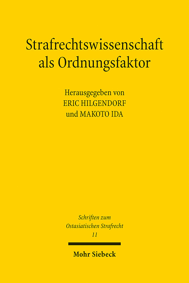 Strafrechtswissenschaft als Ordnungsfaktor main product photo