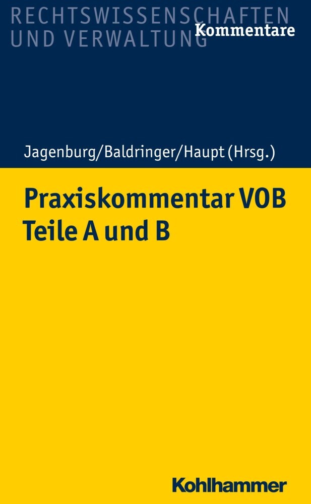 Praxiskommentar VOB - Teile A und B main product photo