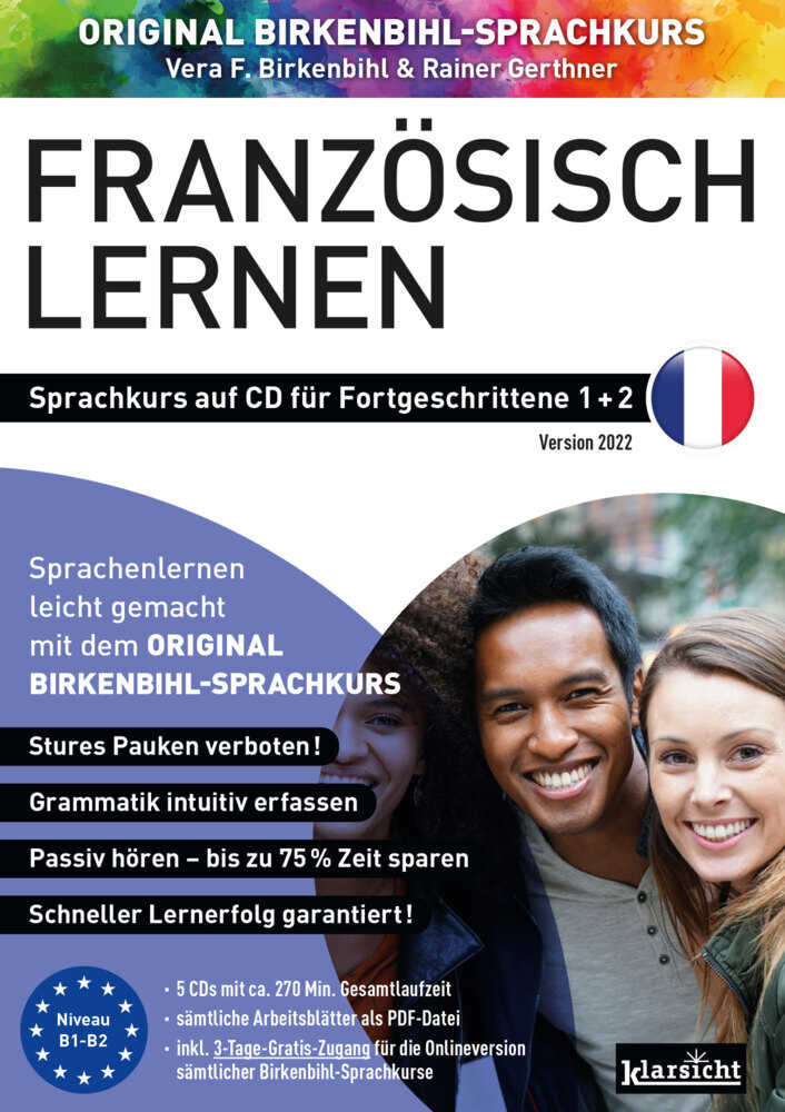 Französisch lernen für Fortgeschrittene 1+2 (ORIGINAL BIRKENBIHL), Audio-CD main product photo