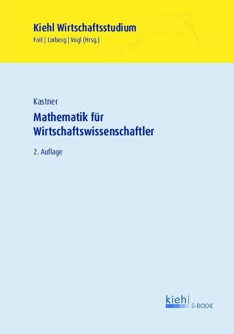 Mathematik für Wirtschaftswissenschaftler main product photo