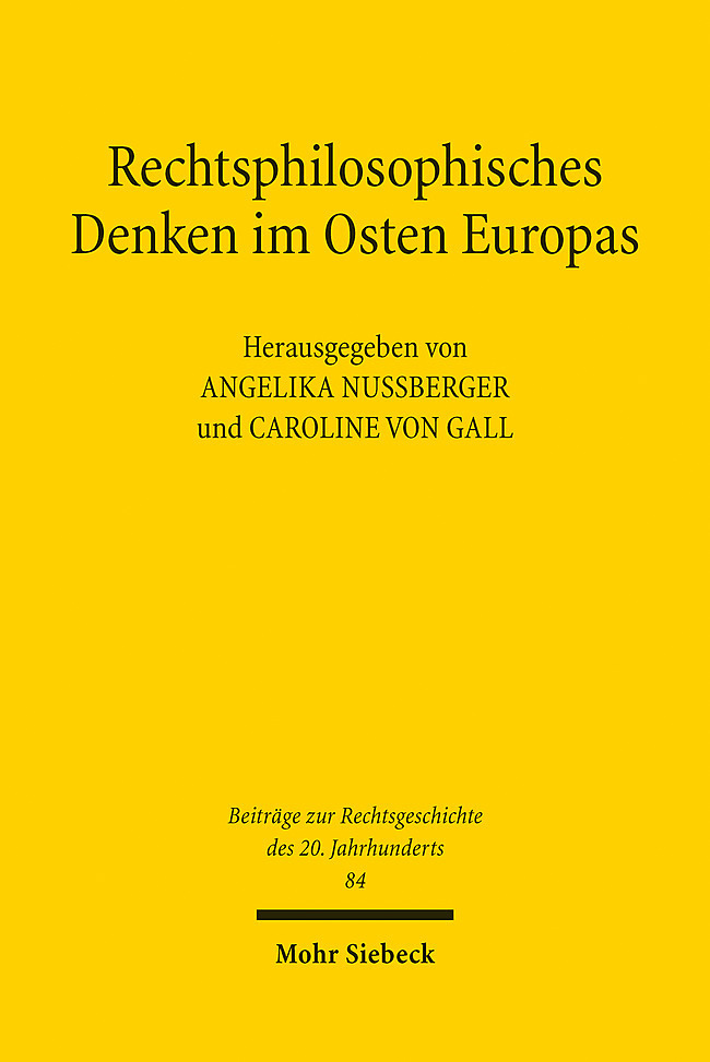 Rechtsphilosophisches Denken im Osten Europas main product photo