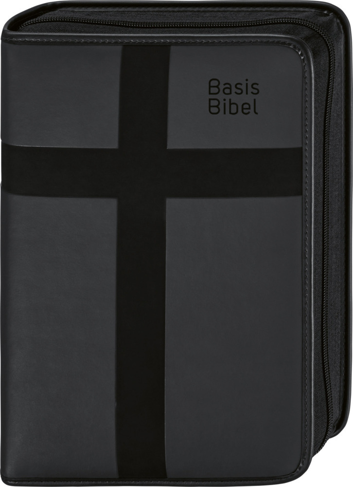 BasisBibel. Die Komfortable. Hülle mit Reißverschluss. Schwarz main product photo
