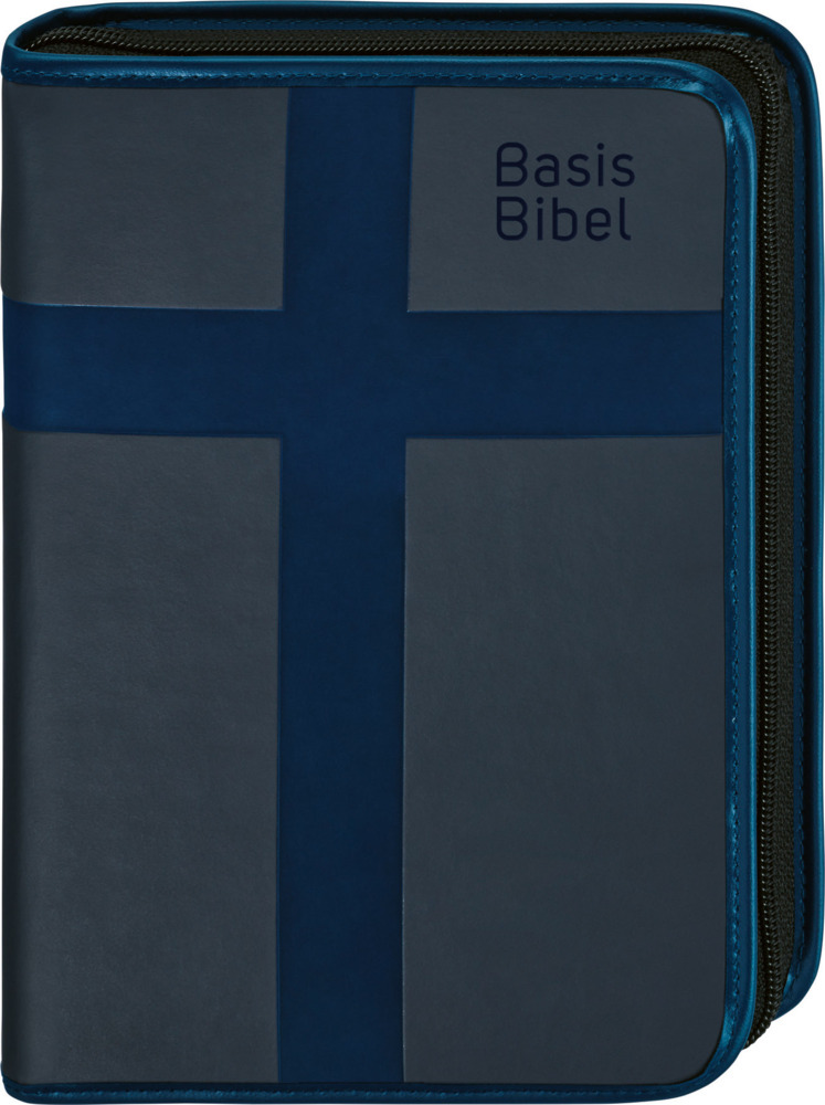 BasisBibel. Die Kompakte. Hülle mit Reißverschluss. Blau main product photo
