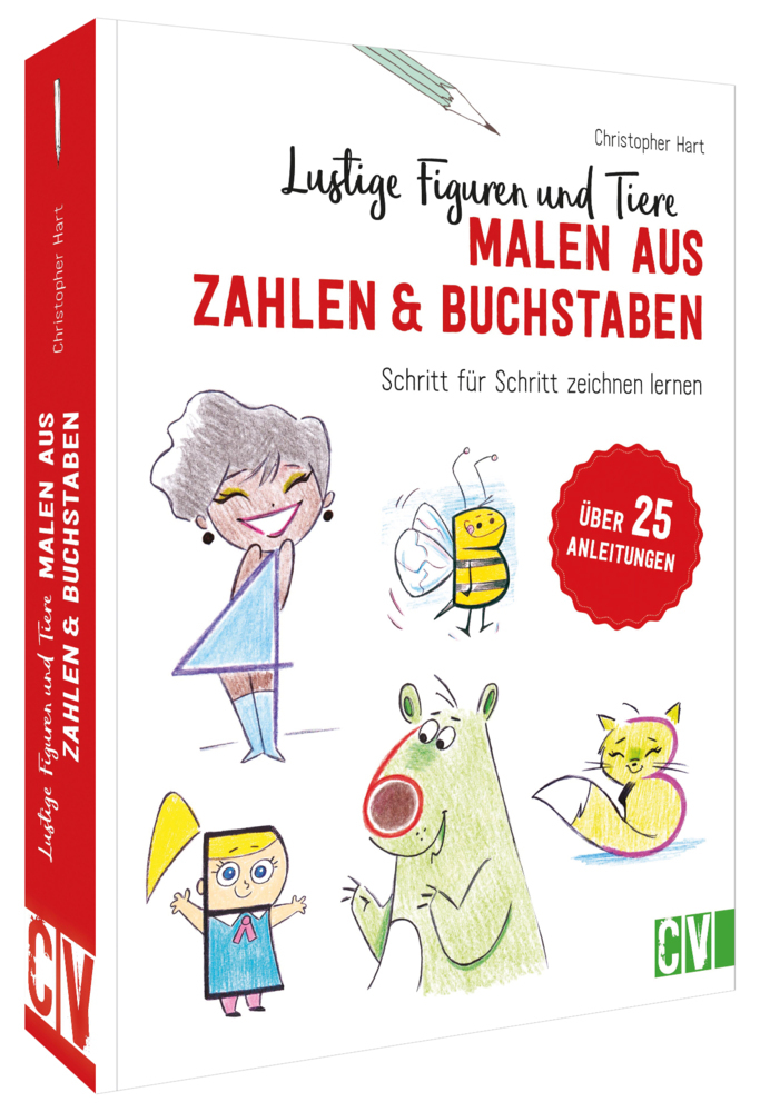 Lustige Figuren und Tiere malen aus Zahlen & Buchstaben main product photo
