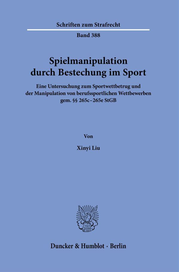 Spielmanipulation durch Bestechung im Sport. main product photo