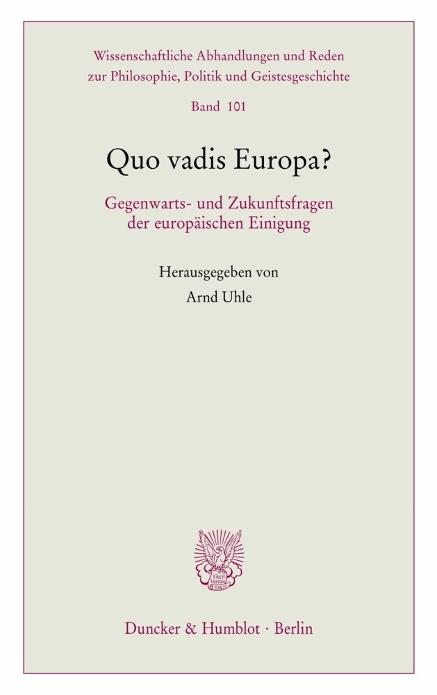Quo vadis Europa? main product photo