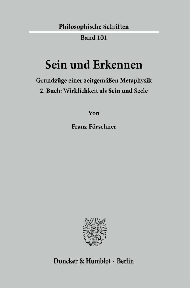 Sein und Erkennen. main product photo
