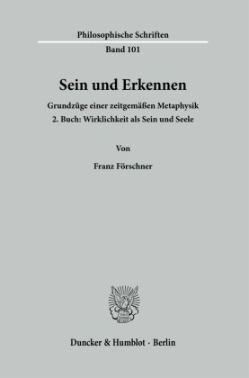 Sein und Erkennen.