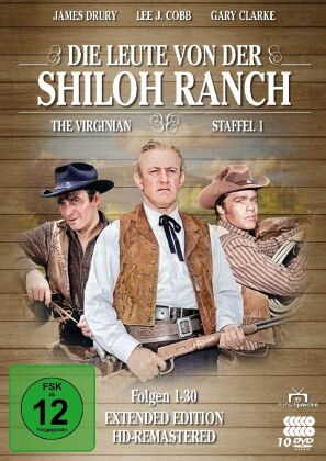 Die Leute von der Shiloh Ranch. Staffel.1, 10 DVD (The Virginian: Extended Edition, HD-Remastered)