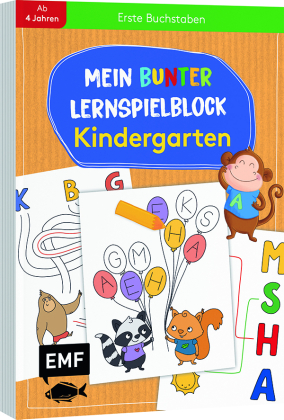 Mein bunter Lernspielblock - Kindergarten: Erste Buchstaben