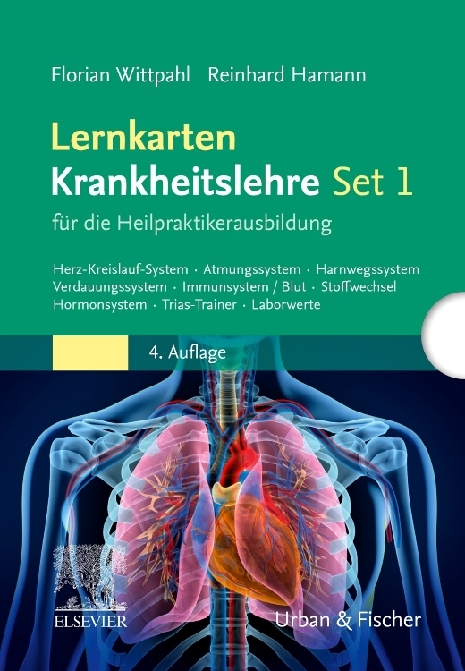 Lernkarten Krankheitslehre Set 1 für die Heilpraktikerausbildung main product photo