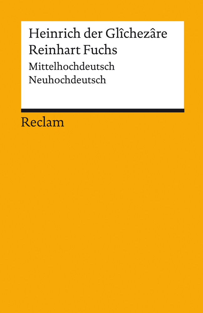 Reinhart Fuchs. Mittelhochdeutsch/Neuhochdeutsch main product photo