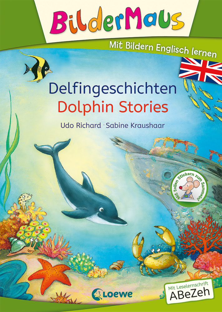 Bildermaus - Mit Bildern Englisch lernen - Delfingeschichten - Dolphin Stories main product photo