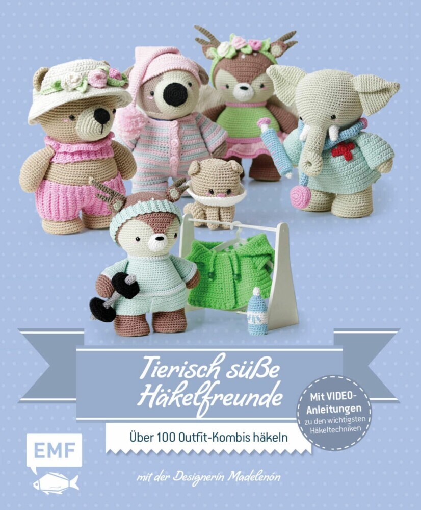 Tierisch süße Häkelfreunde - Amigurumi-Kleidung häkeln mit der Designerin Madelenón main product photo