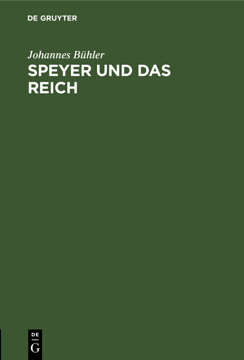 Speyer und das Reich main product photo