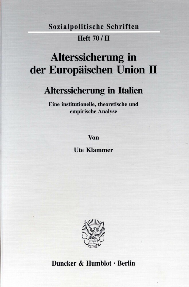 Alterssicherung in der Europäischen Union II. main product photo