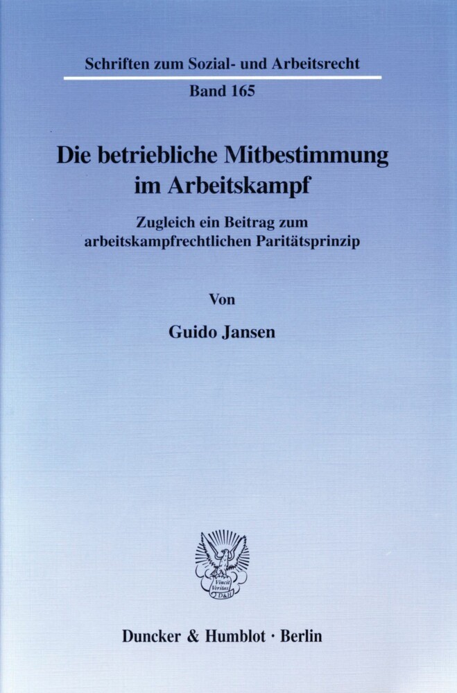 Die betriebliche Mitbestimmung im Arbeitskampf. main product photo