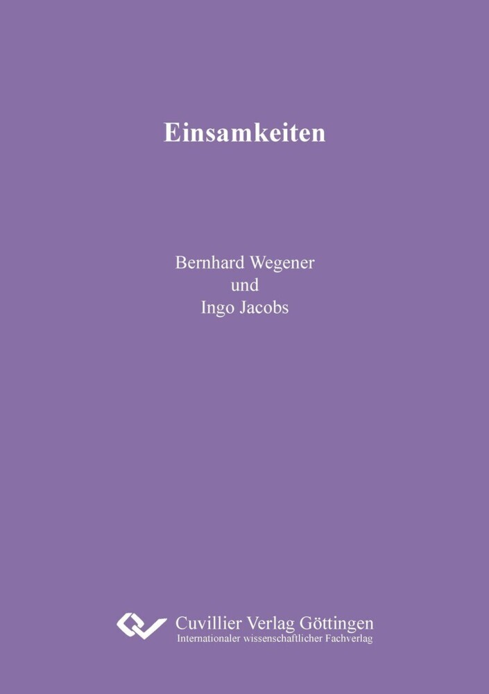 Einsamkeiten main product photo