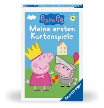 Peppa Pig Meine ersten Kartenspiele von Ravensburger, 20820, Quartett, Schwarzer Peter und Paare suchen, für Peppa-Fans ab 3 Jahren