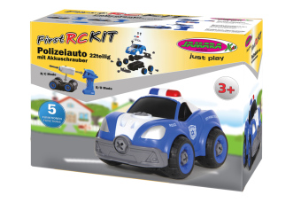 Jamara Polizeiauto First RC Kit 22teilig mit Akkuschrauber