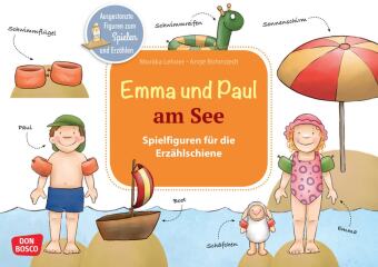 Emma und Paul am See. Erzählschienen-Figurenset, m. 1 Beilage