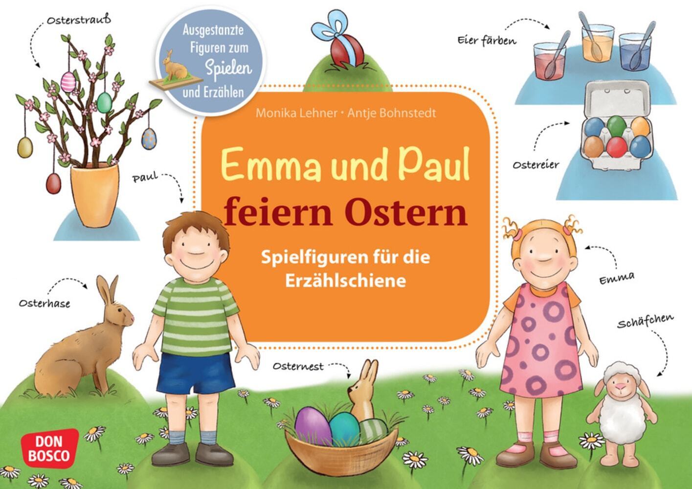 Emma und Paul feiern Ostern. Erzählschienen-Figurenset, m. 1 Beilage main product photo