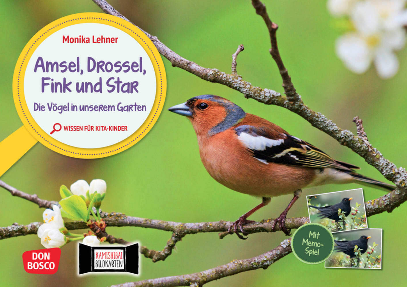 Amsel, Drossel, Fink und Star. Die Vögel in unserem Garten. Kamishibai Bildkarten und Memo-Spiel main product photo