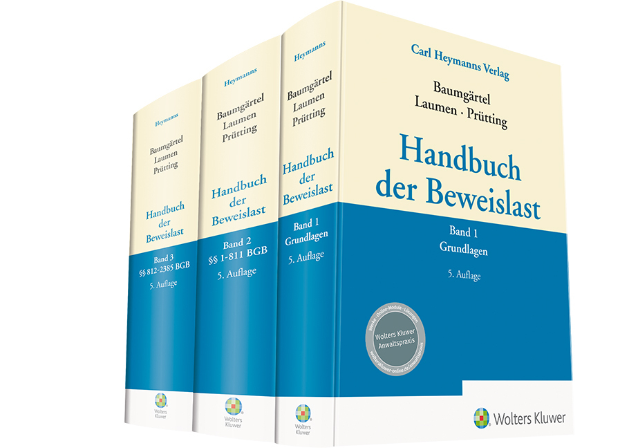 Handbuch der Beweislast (Bundle Bände 1-3) main product photo