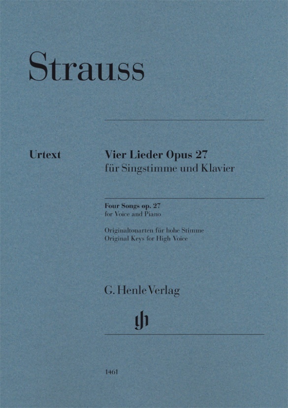 Richard Strauss - Vier Lieder op. 27 main product photo