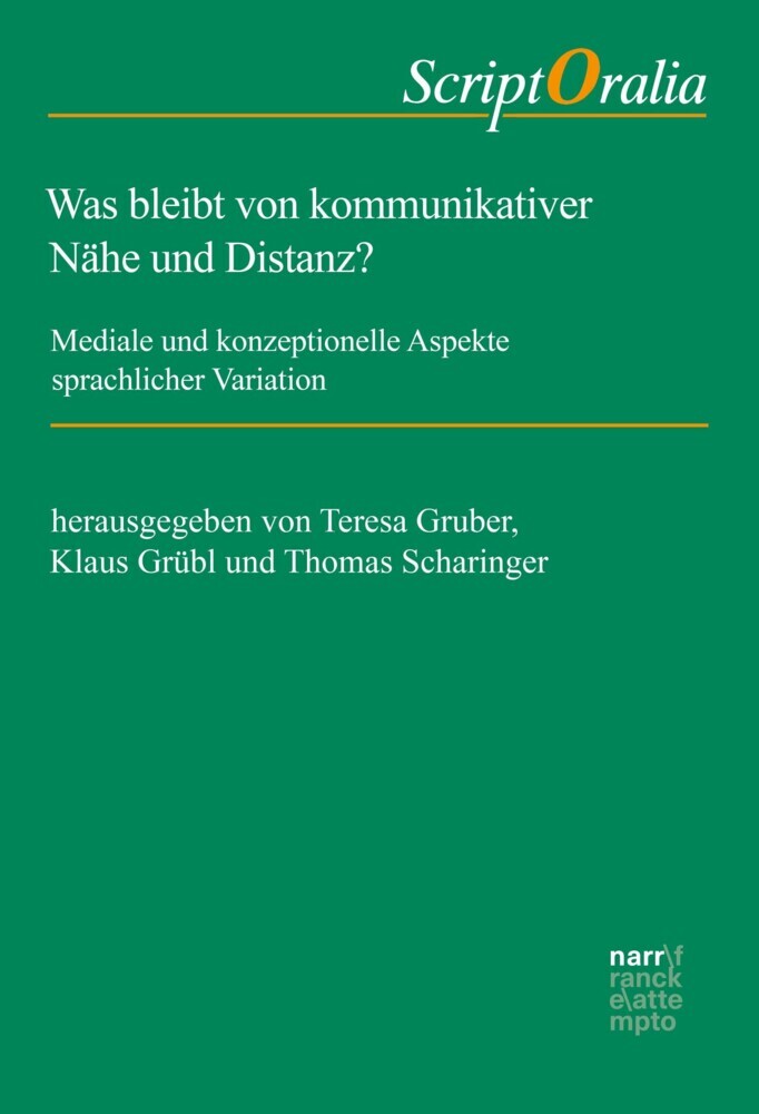 Was bleibt von kommunikativer Nähe und Distanz? main product photo