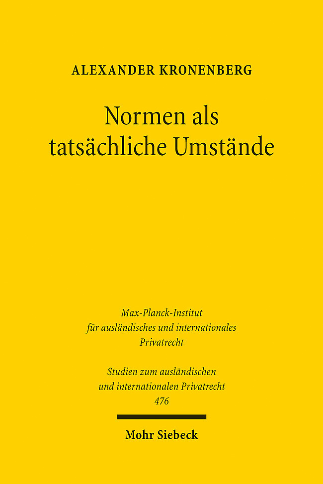 Normen als tatsächliche Umstände main product photo