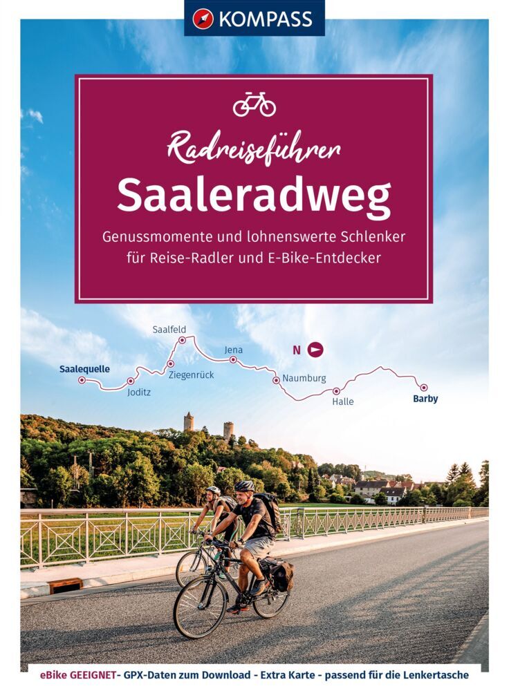 KOMPASS Radreiseführer Saaleradweg main product photo