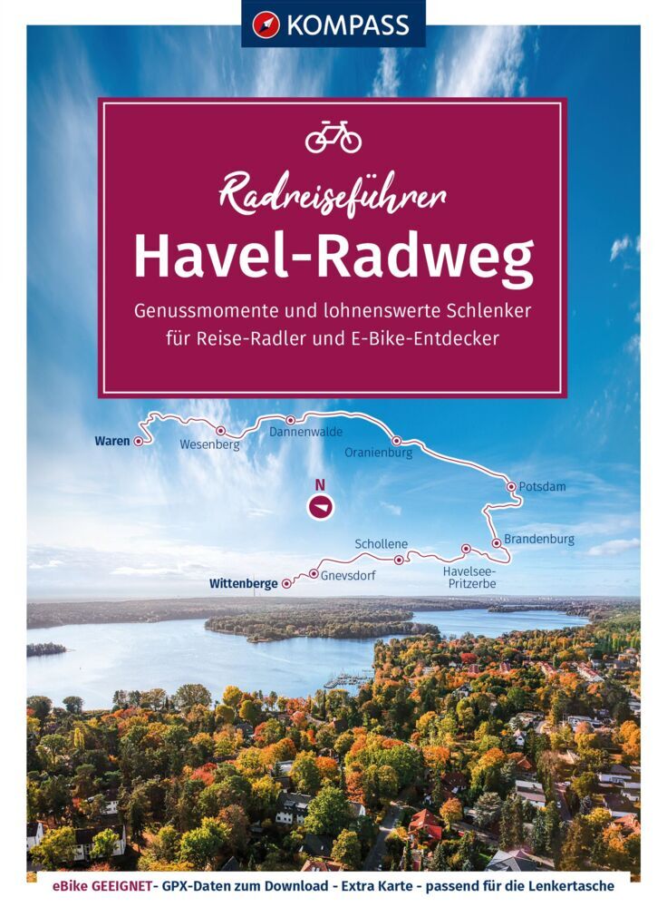 KOMPASS Radreiseführer Havel-Radweg main product photo
