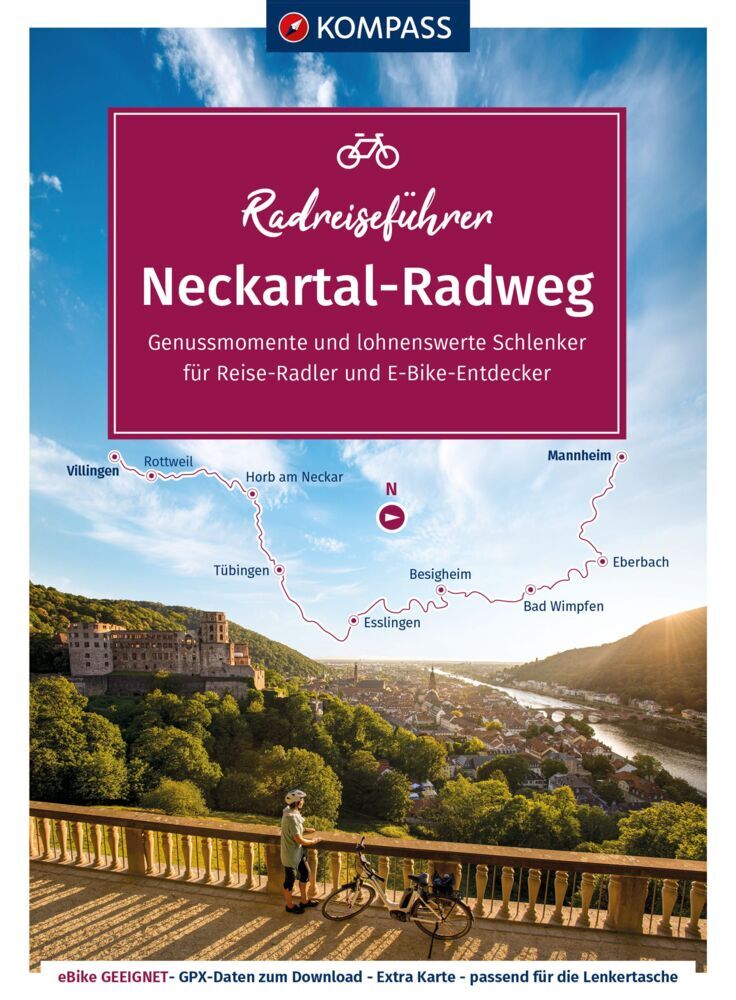 KOMPASS Radreiseführer Neckartal-Radweg main product photo