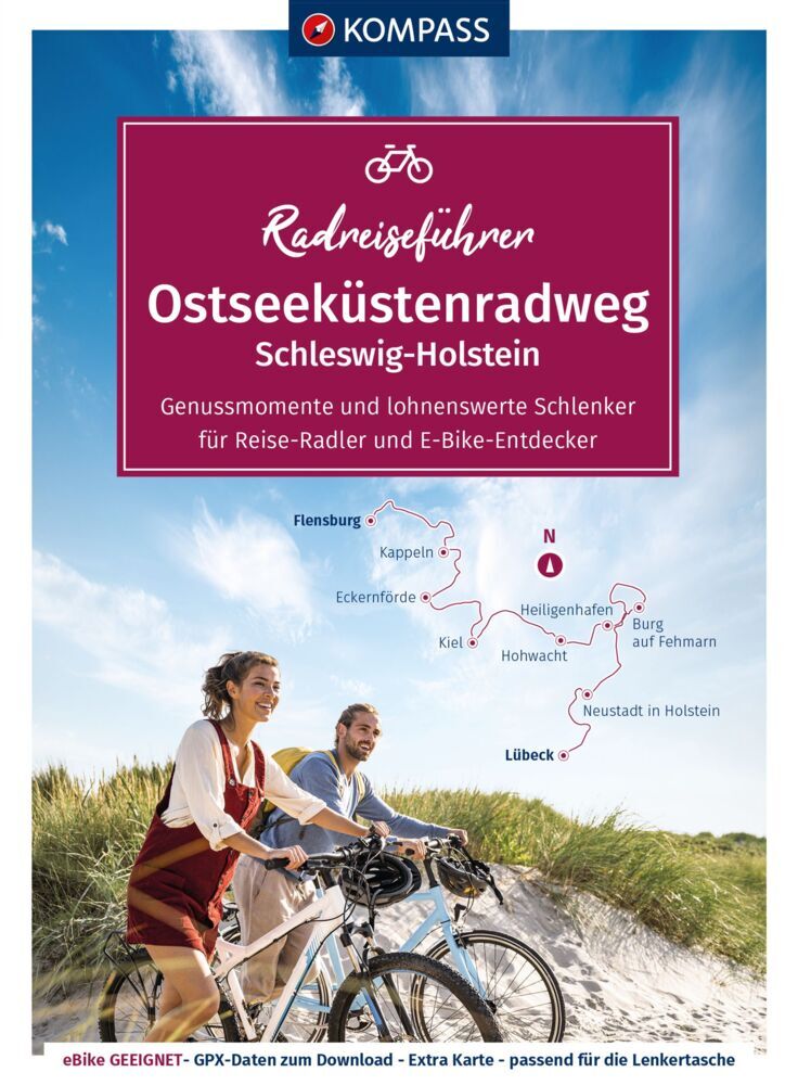 KOMPASS Radreiseführer Ostseeküstenradweg Schleswig Holstein main product photo