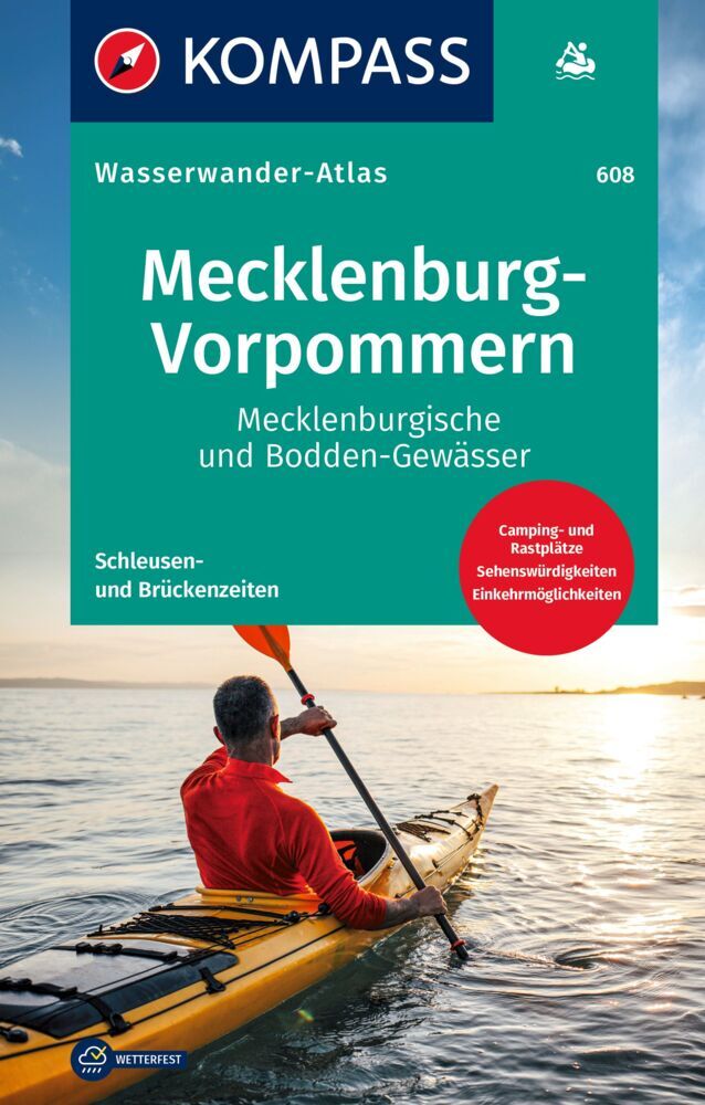 KOMPASS Wasserwanderatlas Mecklenburg-Vorpommern main product photo