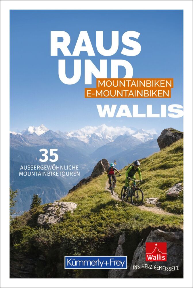 Kümmerly+Frey Raus und Mountainbiken Wallis - Mountainbikeführer main product photo