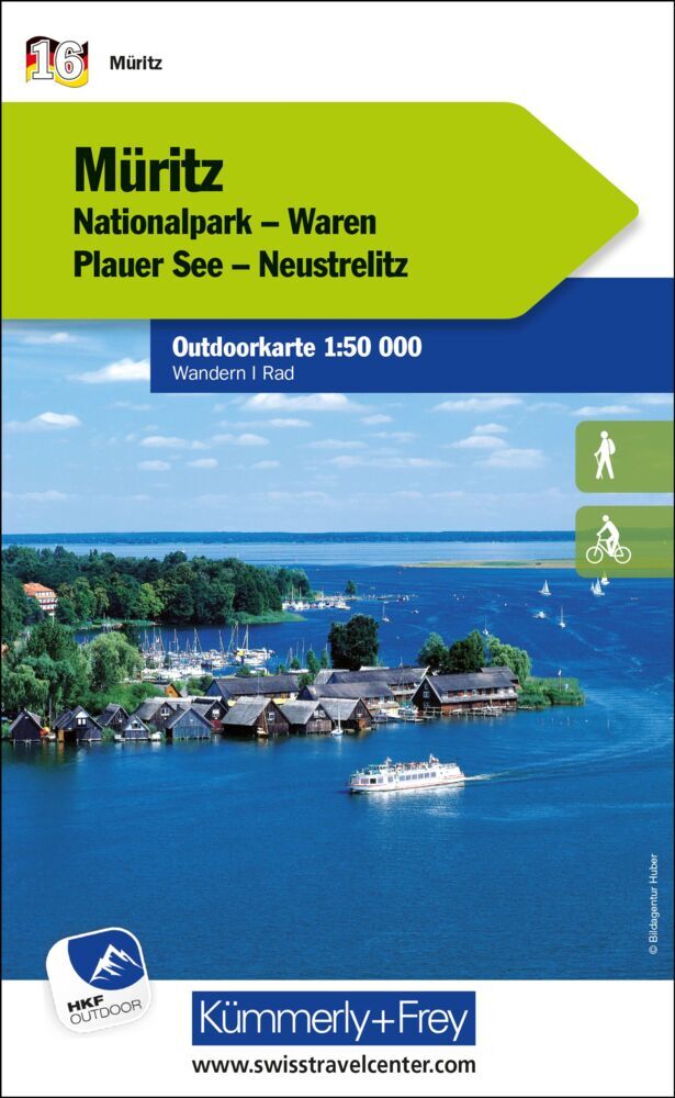 Kümmerly+Frey Outdoorkarte Deutschland 16 Müritz Nationalpark 1:50.000 main product photo