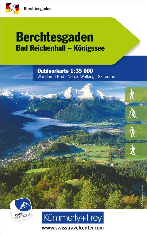 Kümmerly+Frey Outdoorkarte Deutschland 8 Berchtesgaden 1:35.000 main product photo